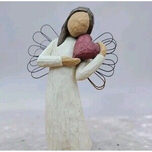 Vintage Willow Tree Angel Of The Heart Figurine Large 8" Demdaco Susan Lordi Y2K